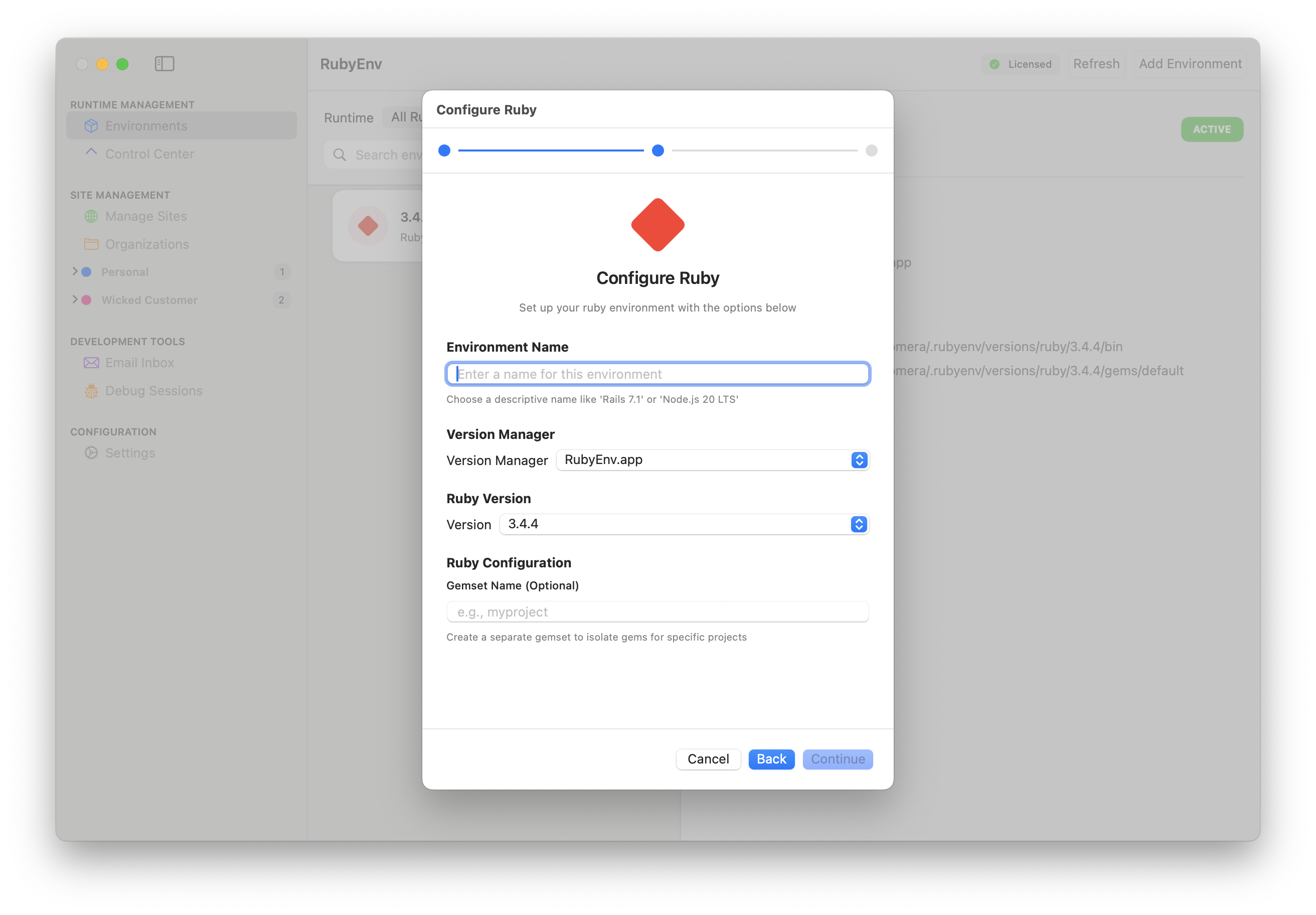 Configure Environment